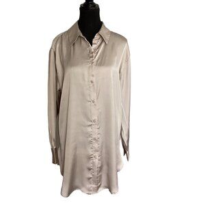 H&M Satin look blouse/tunic Size M